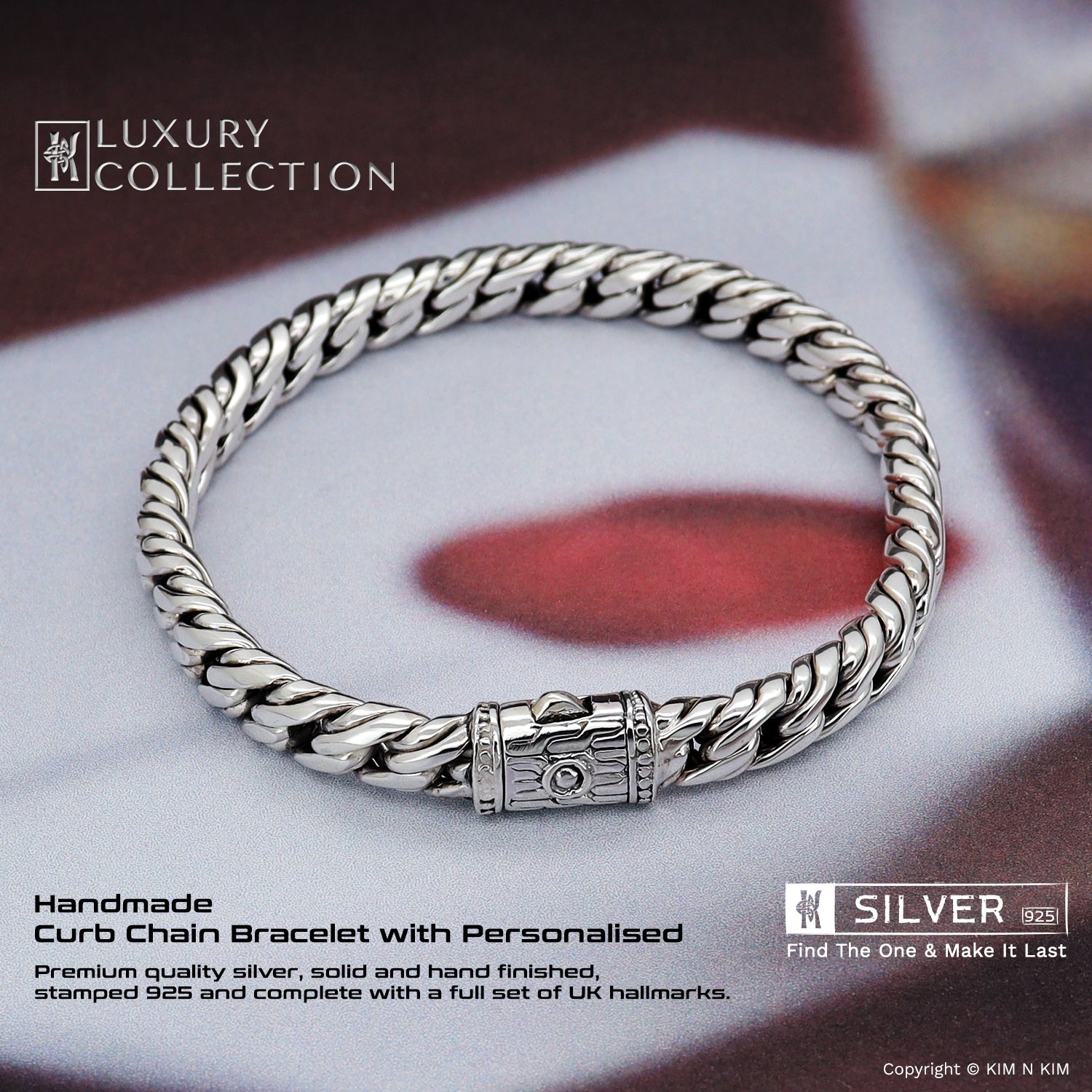 For Men Handmade Sterling Silver Bracelets Mens Bracelet,Silver