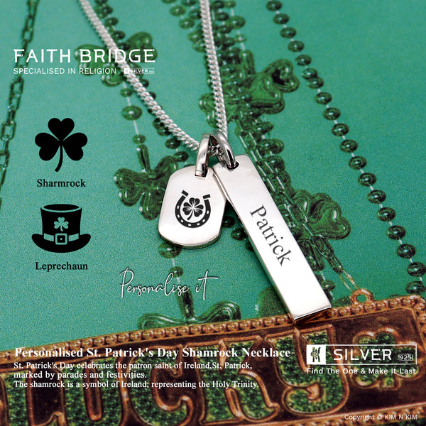 925 Sterling Silver St. Patrick's Day Necklace