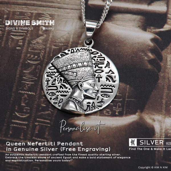 925 Sterling Silver Queen Nefertiti Necklace