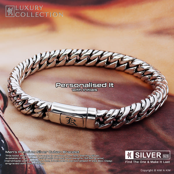 Men's Premium Silver Cuban Bracelet