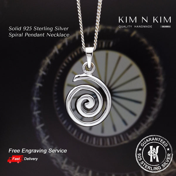 925 Sterling Silver Spiral Pendant