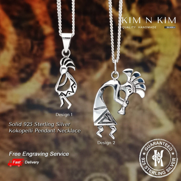 925 Sterling Silver Kokopelli Pendant