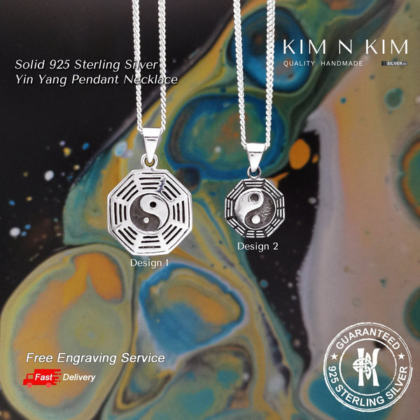 925 Sterling Silver Yin Yang Pendant