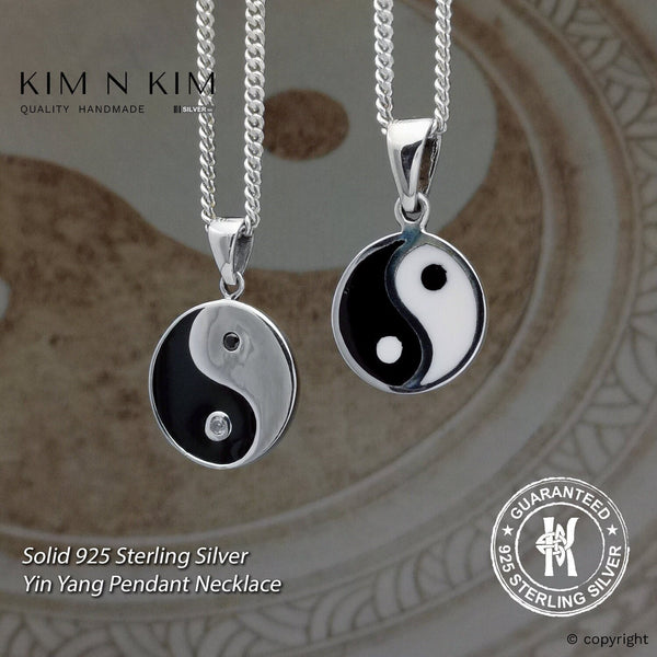 925 Sterling Silver Yin Yang Pendant